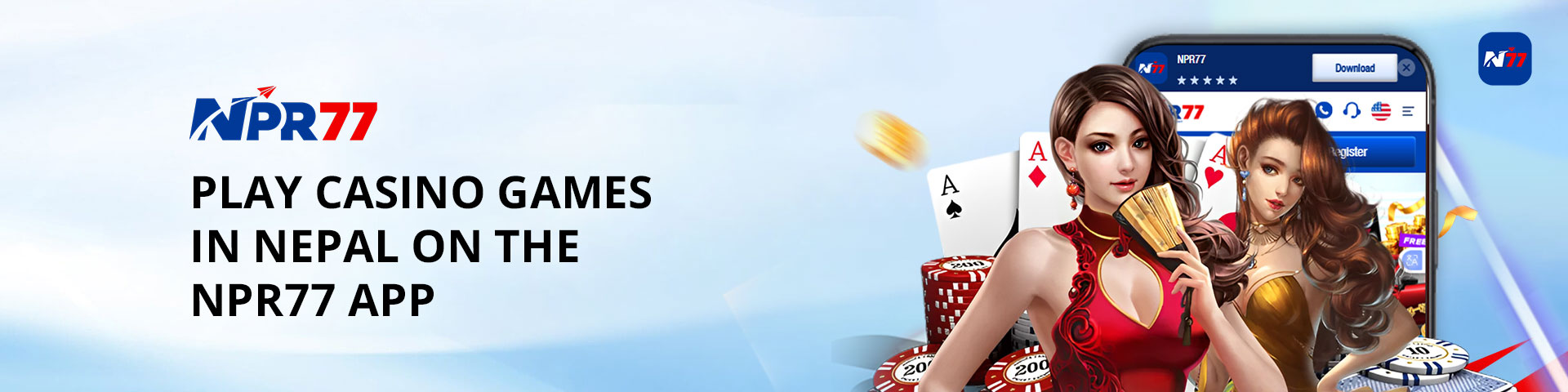 Play Casino Games Nepal NPR77 App